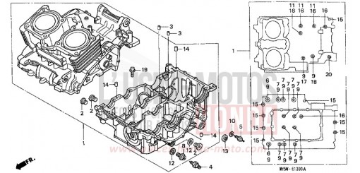 CARTER MOTEUR CB500X de 1999